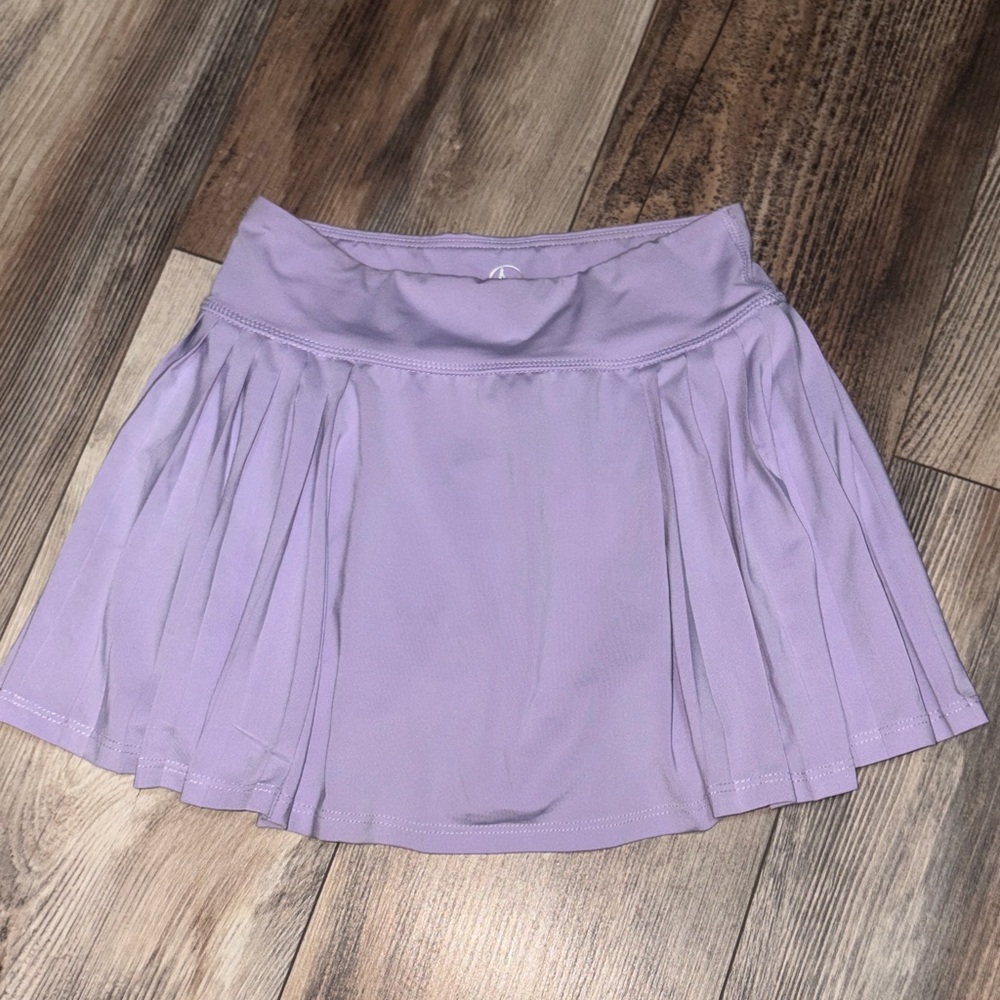 90 Degree By Reflex Lavender Pleated Athletic Skort